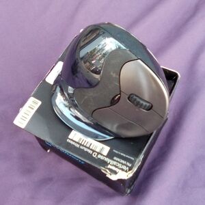 Wireless Ergonomic Vertical Mouse - Black/Grey